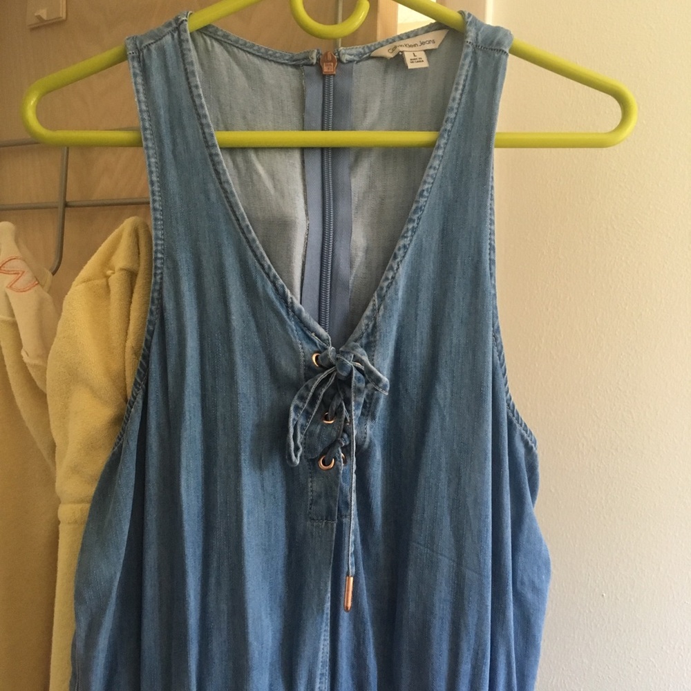 Calvin Klein denim jumpsuit or romper